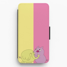 Slim Look Premium Texture Layer Tree Trunks Flip / Wallet Phone Case