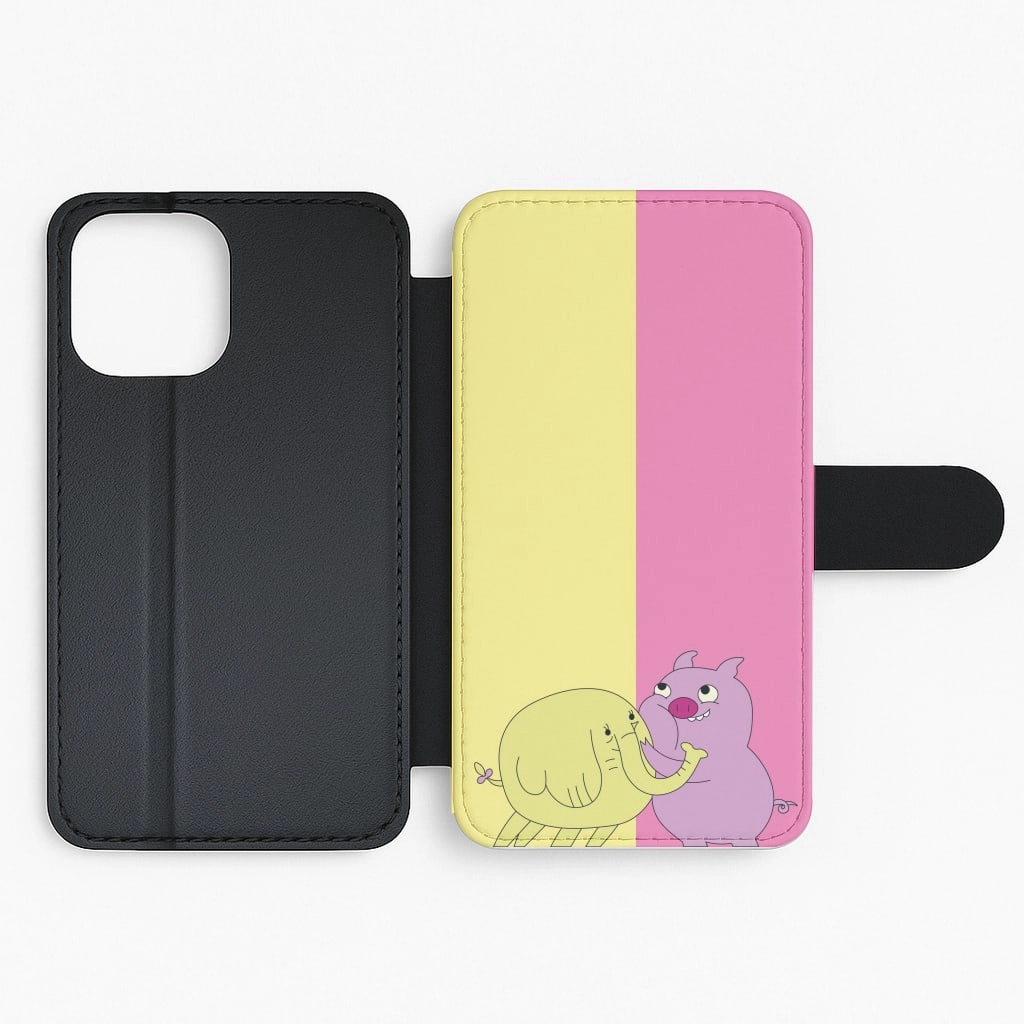 Tree Trunks Flip / Wallet Phone Case Colorful Accent Waterproof Design