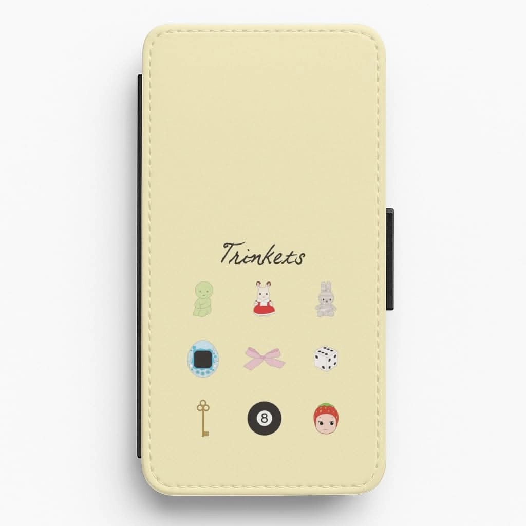 Trinkets Flip / Wallet Phone Case Minimal Style Elegant Edge