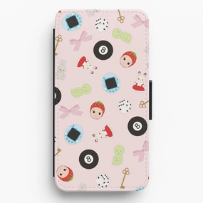 Comfort Shield Texture Comfort Design Trinkets Pattern Flip / Wallet Phone Case