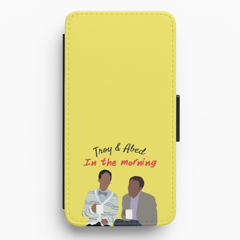 Troy And Abed In The Morning - Community Flip / Wallet Phone Case Durable Edge Texture