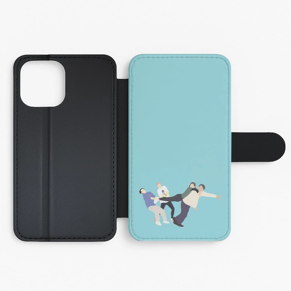 Strong Outline Colorful Design Tug Of War Flip / Wallet Phone Case