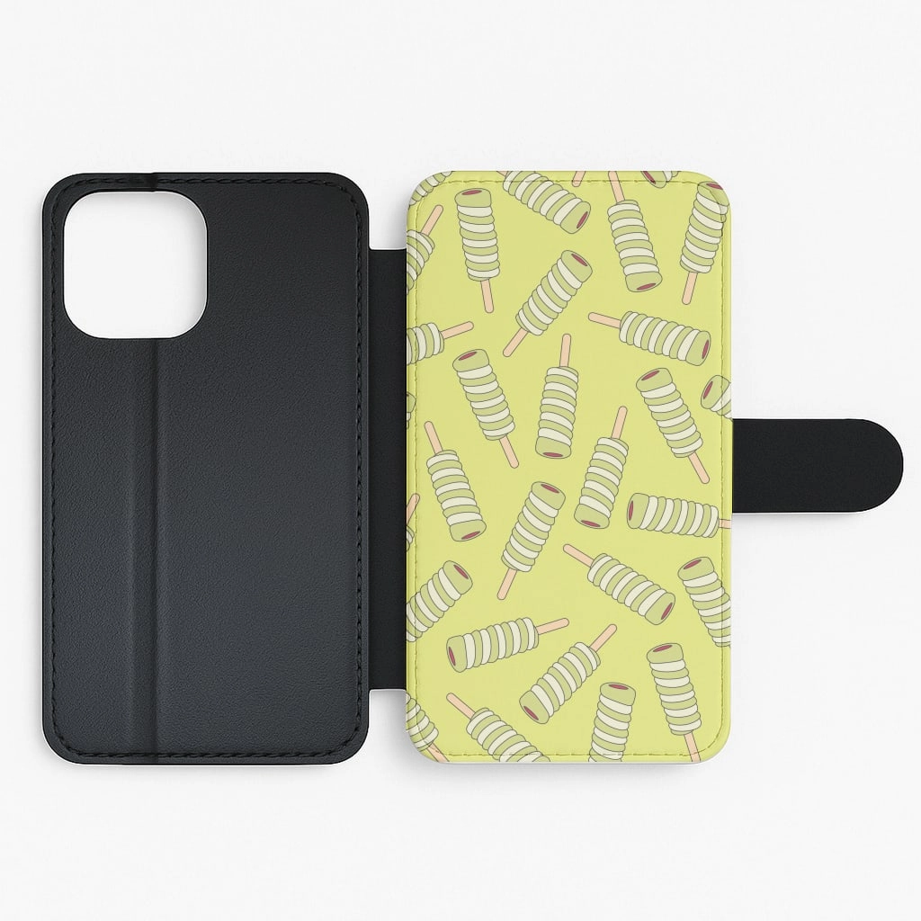 Twister - Ice Cream Patterns Flip / Wallet Phone Case Modern Pattern Style Polished Edge