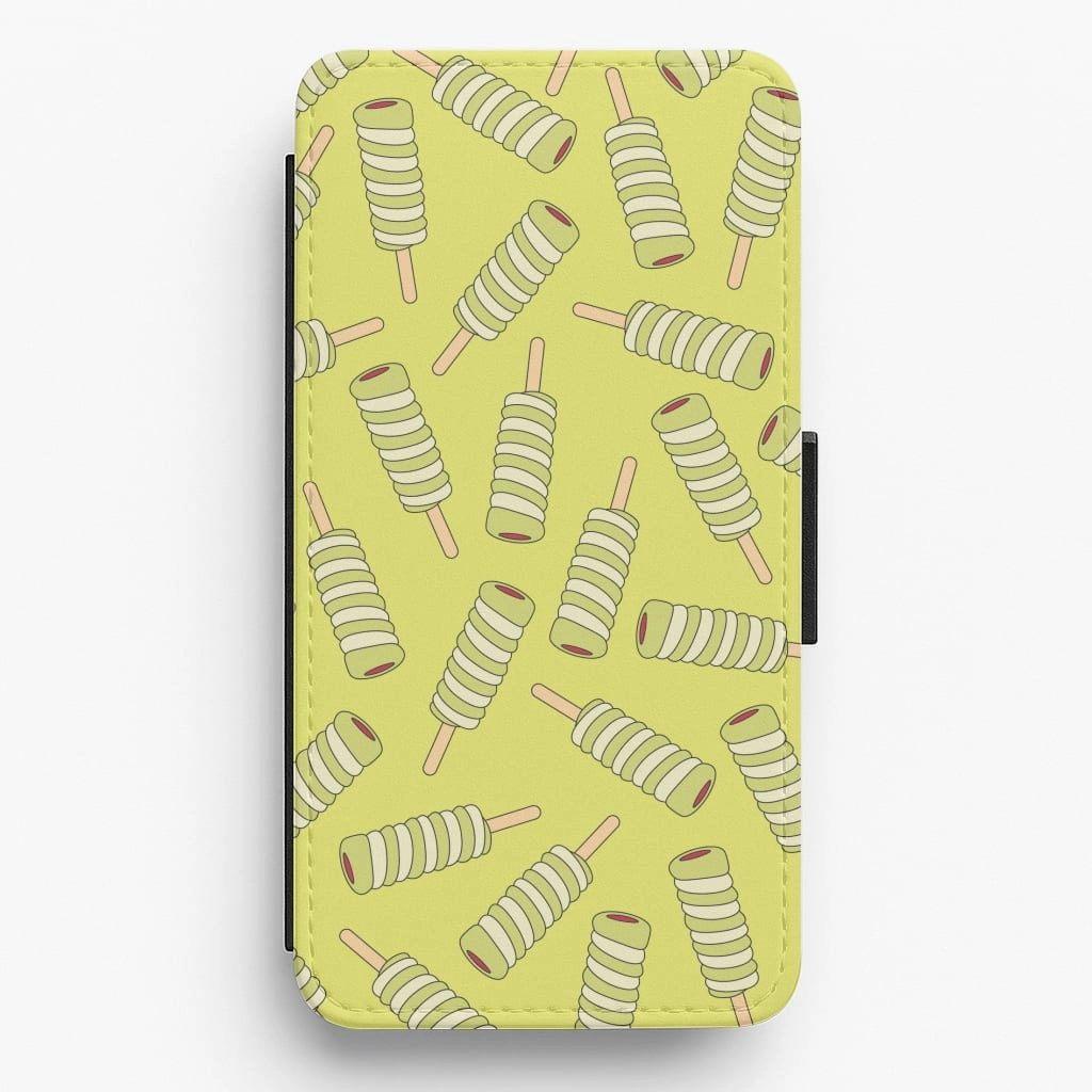 Twister - Ice Cream Patterns Flip / Wallet Phone Case Durable Frame