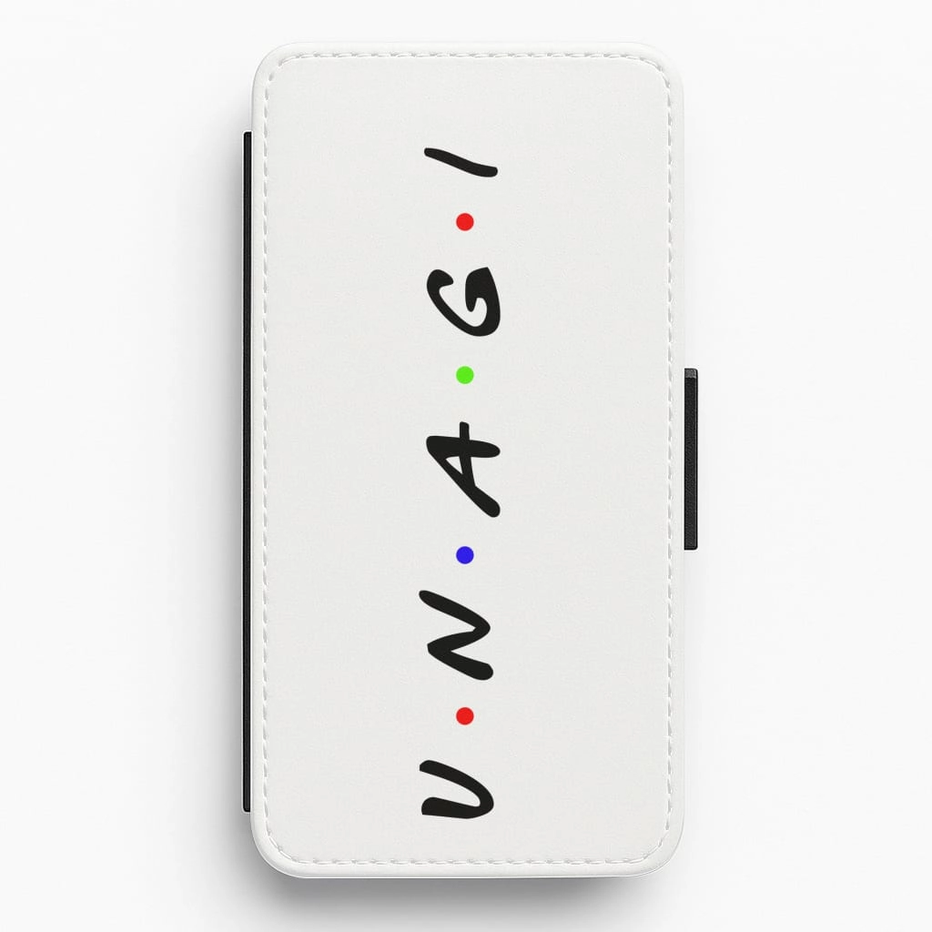 Smooth Pattern Design daily accessory Uangi - Friends Flip / Wallet Phone Case