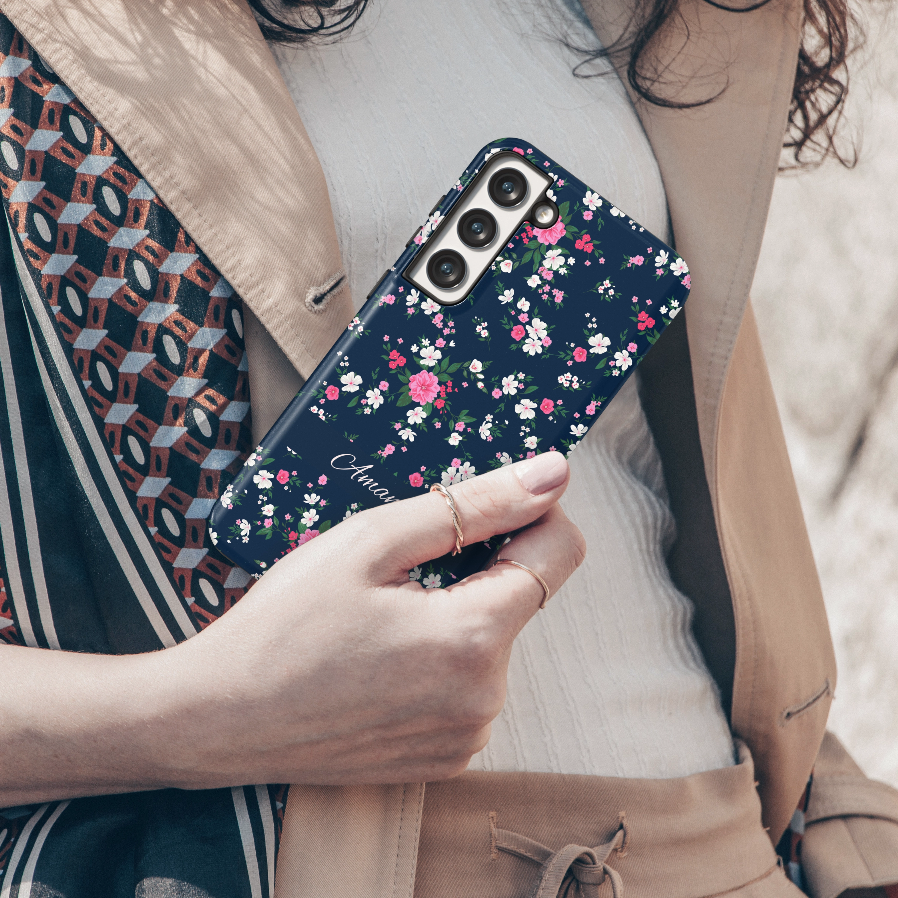 Vivid Coloration Floral Nights