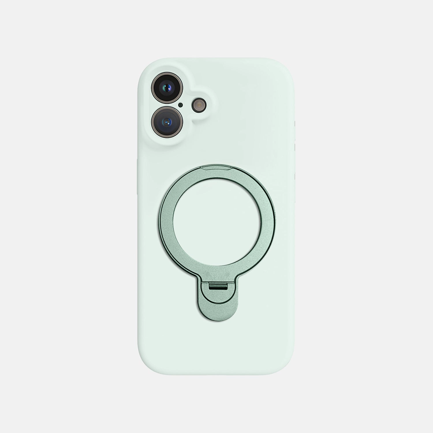 Portable Fit Comfort Design Layer iPhone 16 Silicone Case with Stand