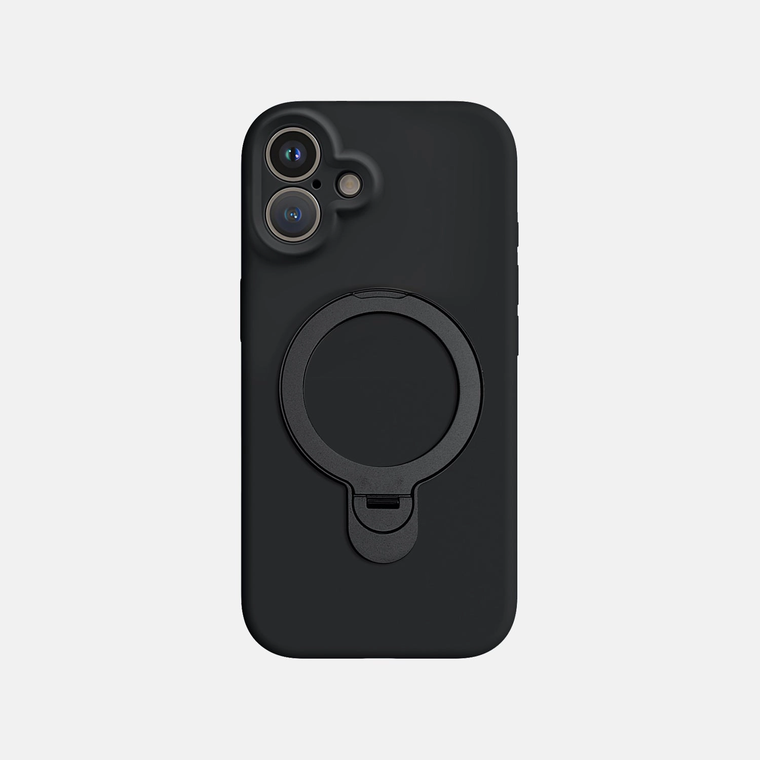 Scratchproof Surface iPhone 16 Silicone Case with Stand