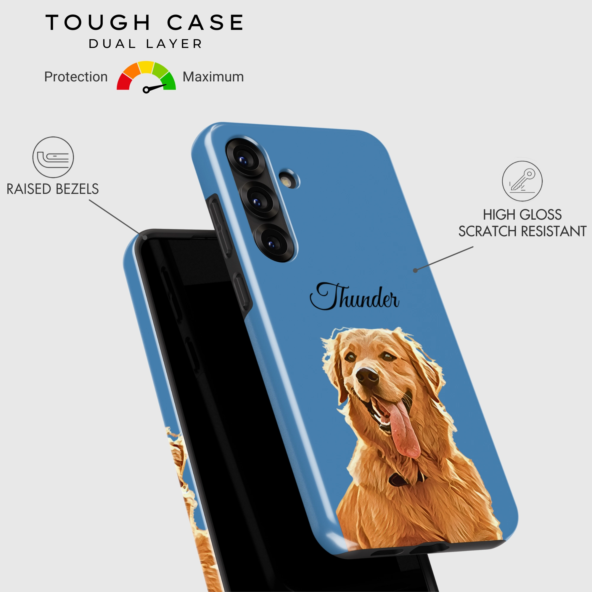 Custom Pet Photo Galaxy Slim Texture