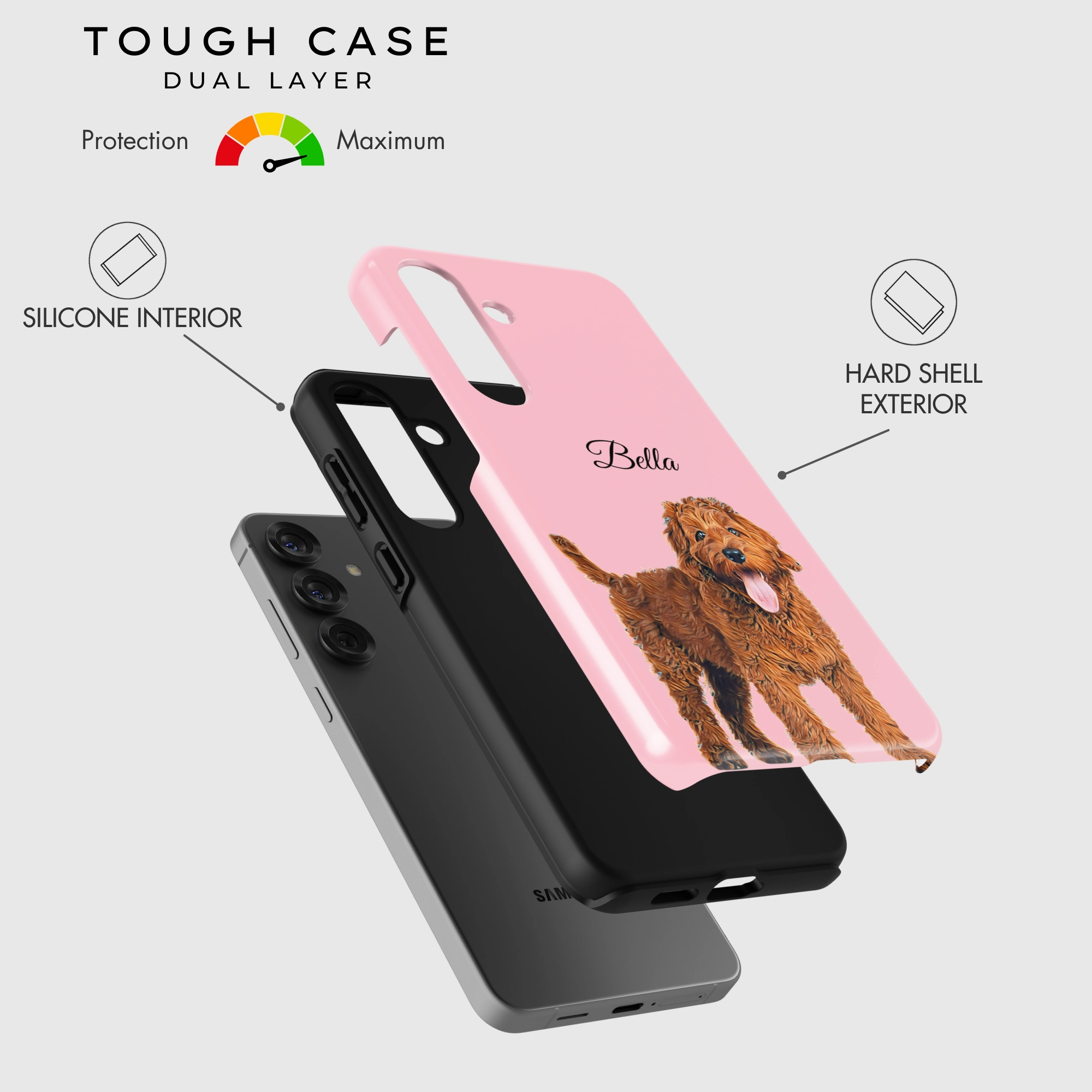 Custom Pet Photo Galaxy Protective barrier