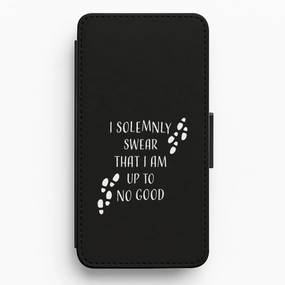 Matte Pattern Design Minimal Touch I Solemnly Swear Flip / Wallet Phone Case