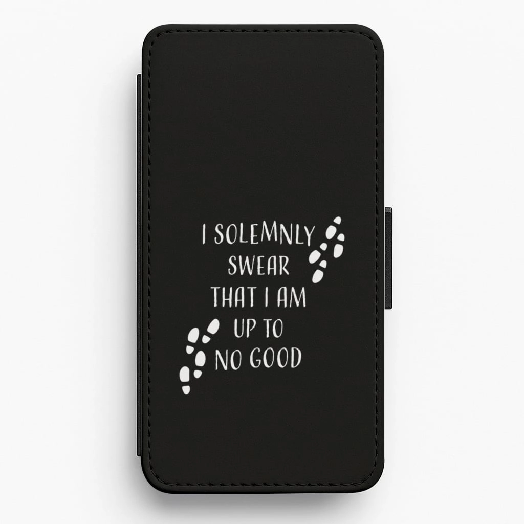 Matte Pattern Design Minimal Touch I Solemnly Swear Flip / Wallet Phone Case