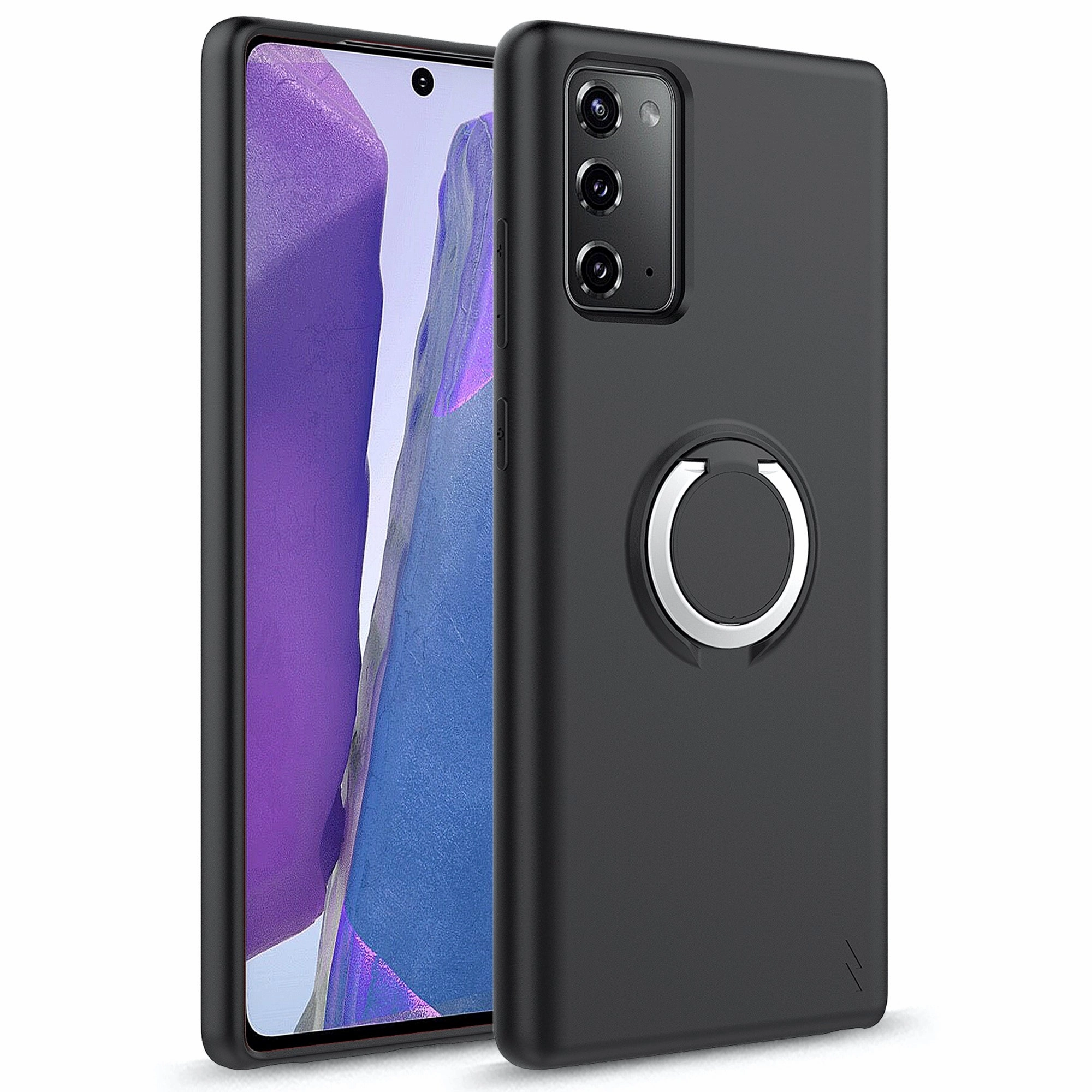 ZIZO REVOLVE Series Galaxy Note 20 Case - Magnetic Black Glossy Pattern Creative Design