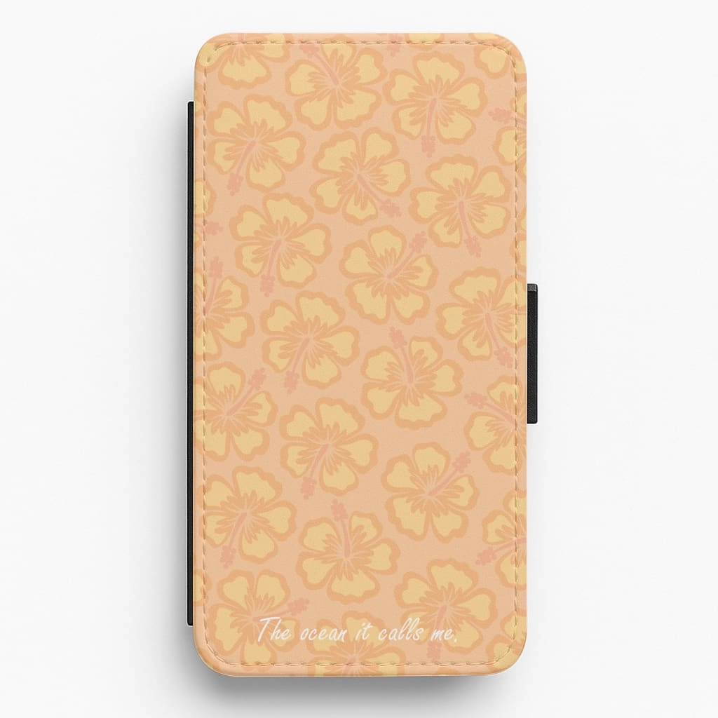 The Ocean It Calls Me Flip / Wallet Phone Case elegant design Shock Surface