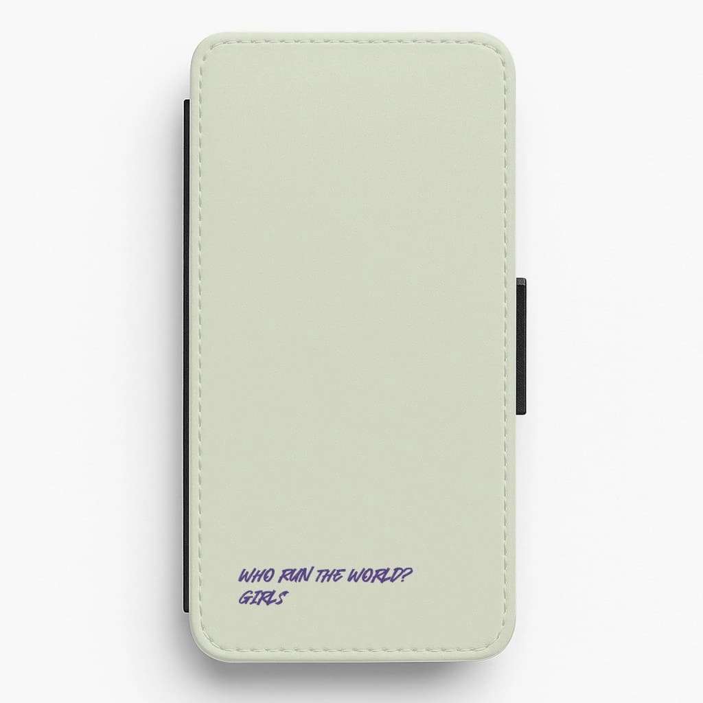Durable Detail Who Run The World - Queen B Flip / Wallet Phone Case