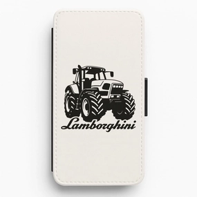 Matte Design Texture Flexible Surface Texture Lambo Tractor Flip / Wallet Phone Case
