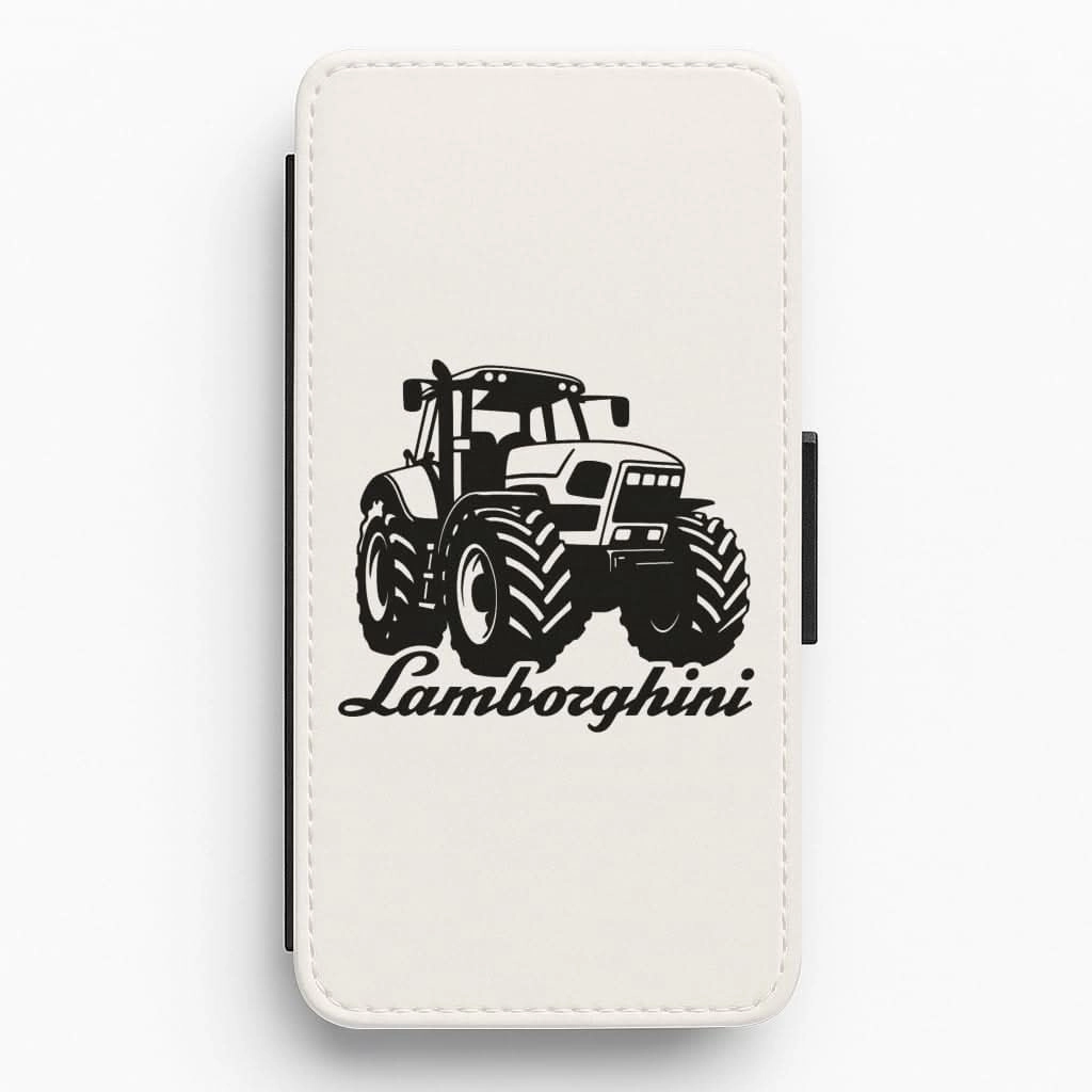 Matte Design Texture Flexible Surface Texture Lambo Tractor Flip / Wallet Phone Case