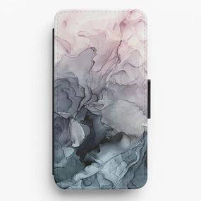 Grey Eclipse Flip / Wallet Phone Case Protective Look Dual Layer