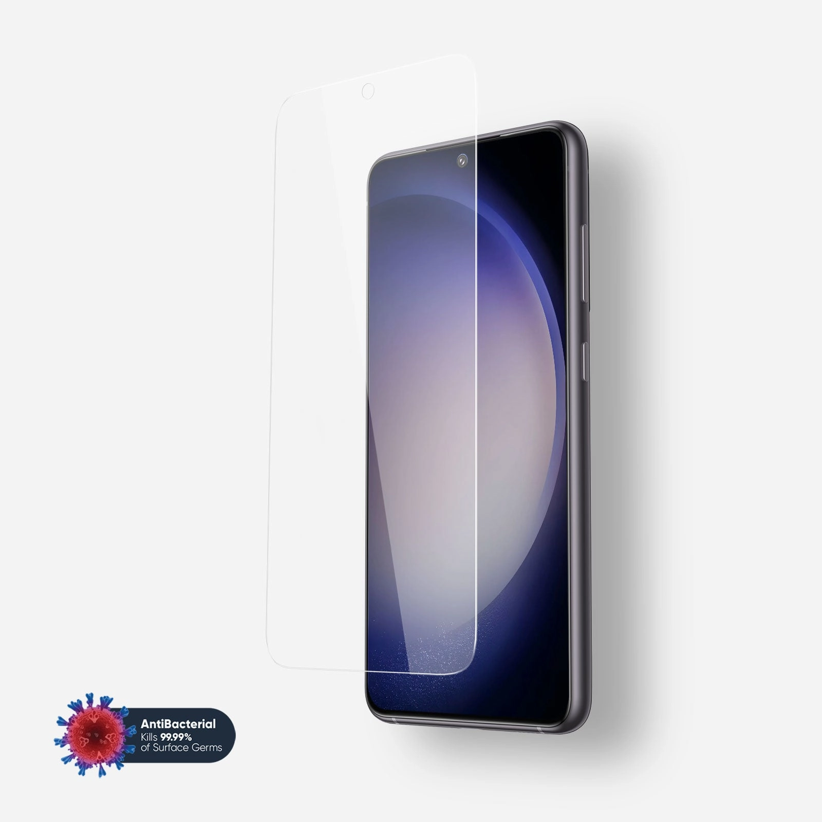 NanoArmour 3 for Samsung Galaxy S23 Plus Screen Protector Anti Microbial Teenager Screen Protector