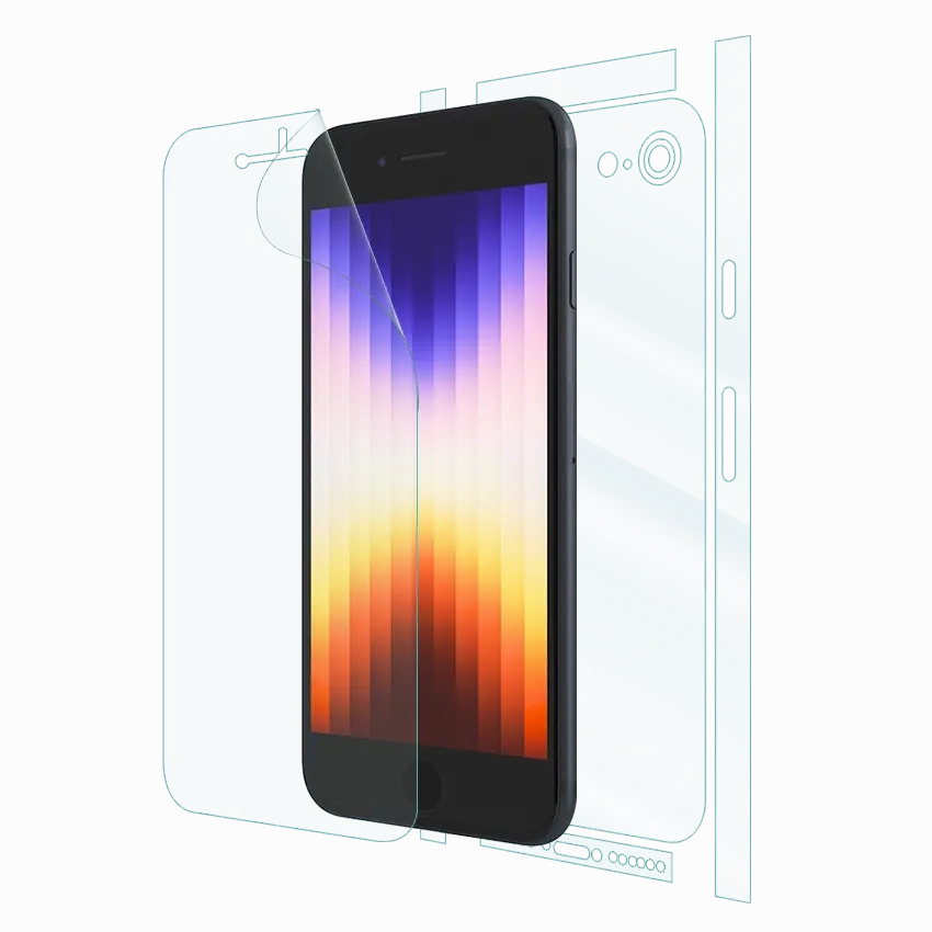 case friendly design iPhone SE (2020) Screen Protector