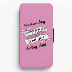 Custom Fit Lightweight Frame Impersonating Beyonce Is Not Your Destiny, Child - RuPaul's Drag Race Flip Wallet Phone Case