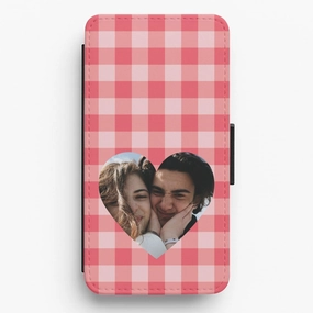 Hybrid Protection Soft Design Valentine's Heart Flip / Wallet Phone Case