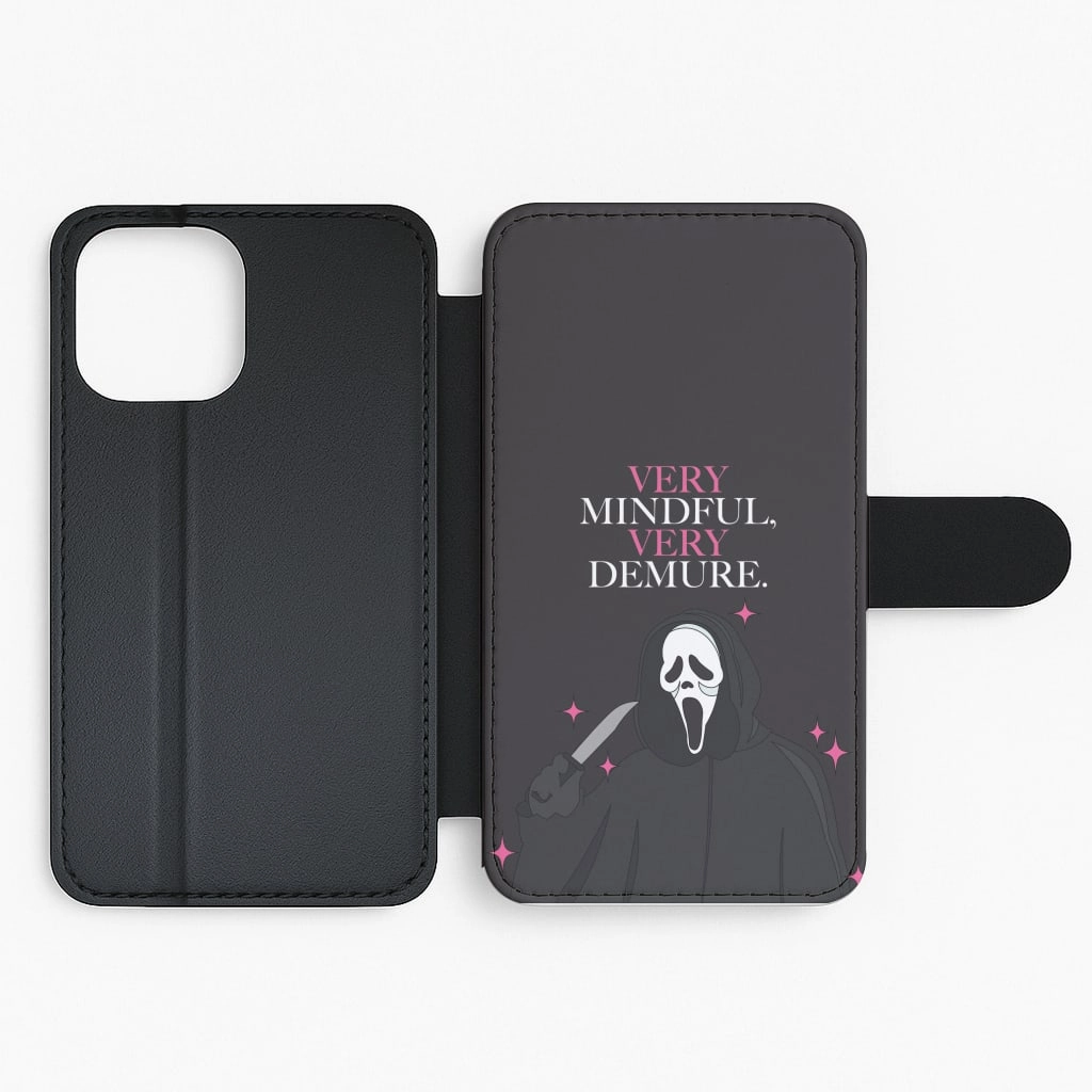 Very Mindful, Very Demure Flip / Wallet Phone Case Matte Texture Design Smooth Coating