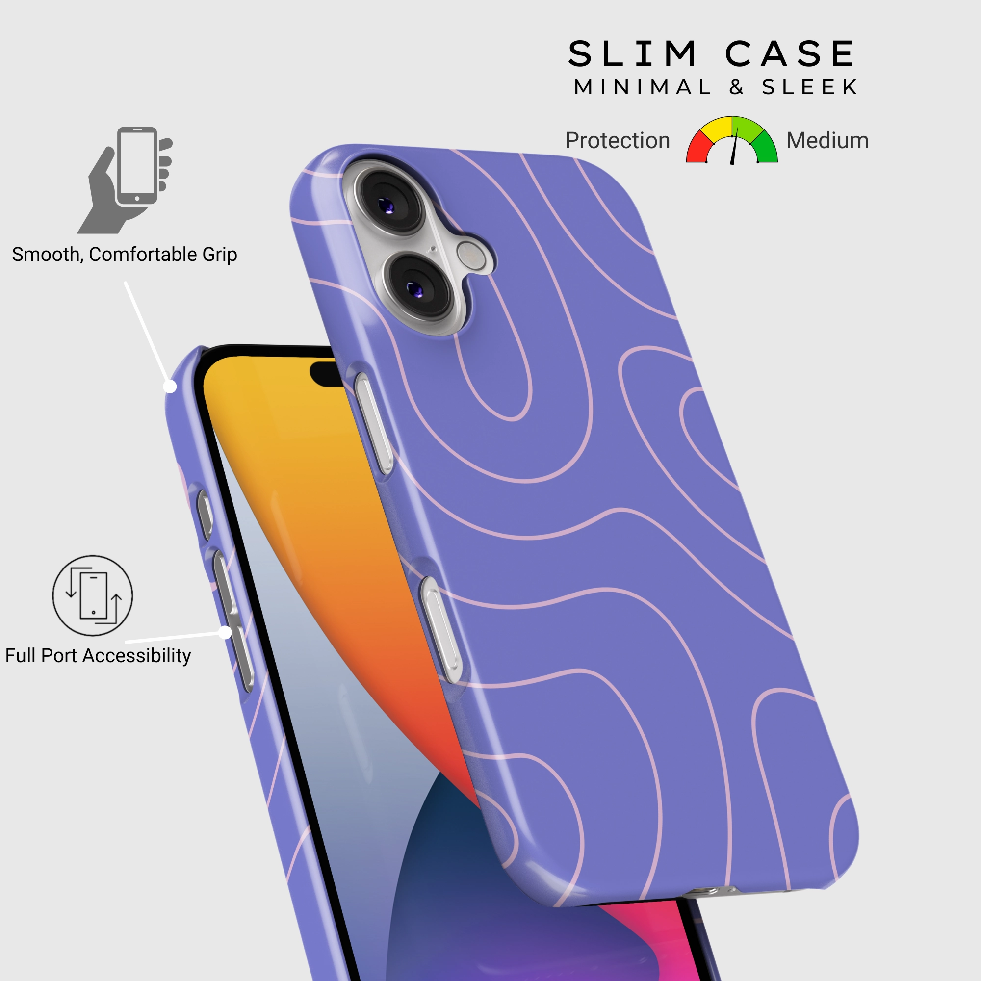 Protective Design Layer Violet Curve