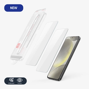 NanoArmour ONETIME 2-Pack Ultra Clear Anti-Microbial  Samsung Galaxy S24 Screen Armor Layer Film Outdoor Device Film