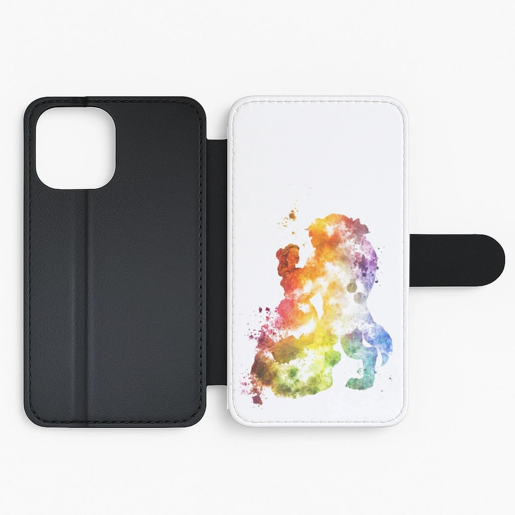 Watercolour Beauty Fairytale Flip / Wallet Phone Case Minimal Texture Strong Surface