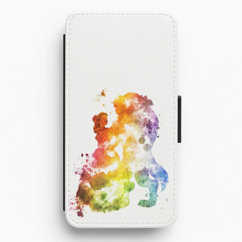 Watercolour Beauty Fairytale Flip / Wallet Phone Case Shock Absorption Layer