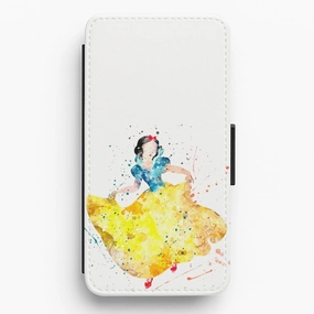 Watercolour Snow White Fairytale Flip / Wallet Phone Case Slim Edge Premium Feel
