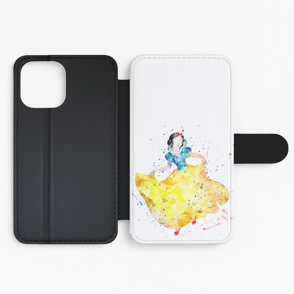 Student Gear Watercolour Snow White Fairytale Flip / Wallet Phone Case
