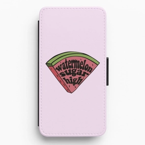 Glossy Pattern Watermelon Sugar High - Harry Flip / Wallet Phone Case