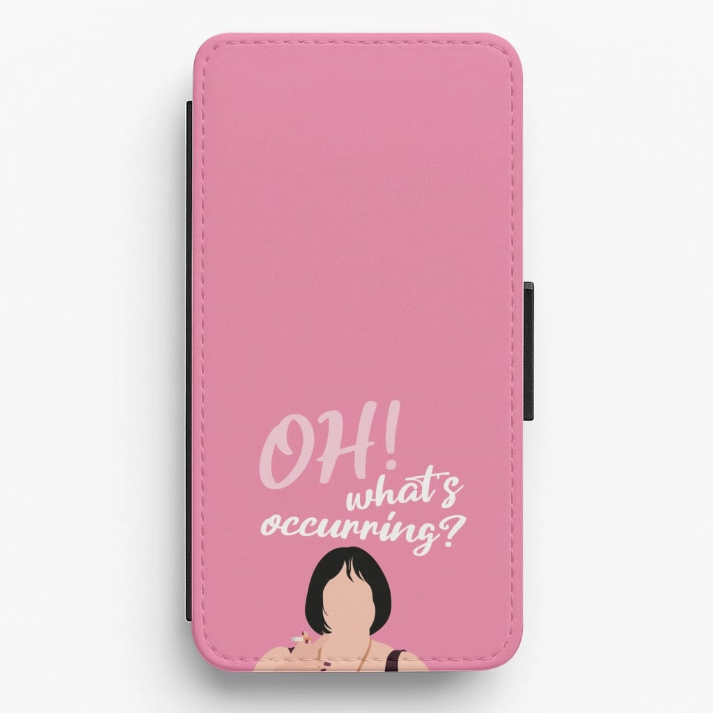 What's Occuring? Flip / Wallet Phone Case Matte Coating Finish