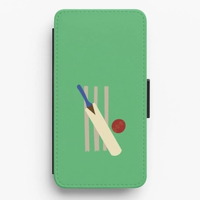 Premium Form Soft coating Wickets - Cricket Flip / Wallet Phone Case