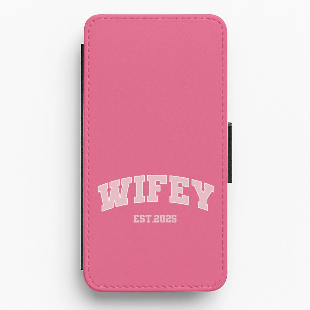 Wifey 2025 Flip / Wallet Phone Case Matte Coating Vivid Finish