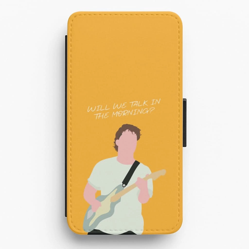 Will We Talk In The Morning Yellow Flip / Wallet Phone Case elegant design Bold Look