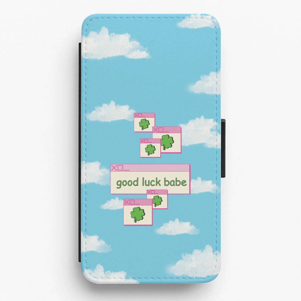 Good Luck Babe - Chappell Flip / Wallet Phone Case Marble Pattern Comfort Grip