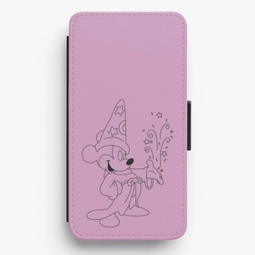 Ergonomic grip Light Protection Wizard Fairytale Mouse Flip / Wallet Phone Case