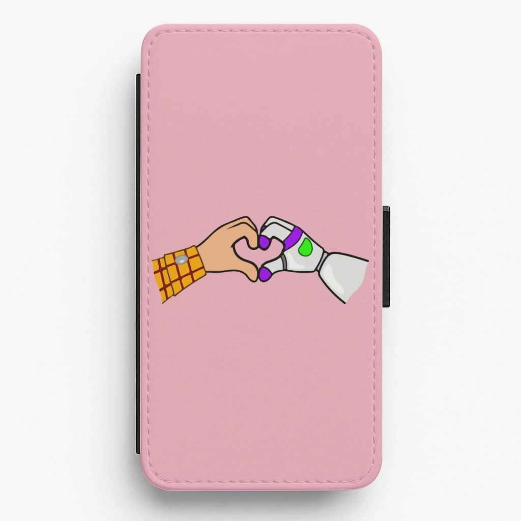 Durable Edge Layer Woody And Buzz Love Flip / Wallet Phone Case