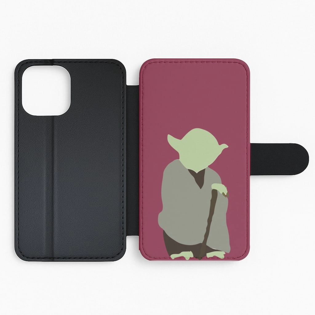 Matte Protection Compact Style Yoda Faceless Flip / Wallet Phone Case
