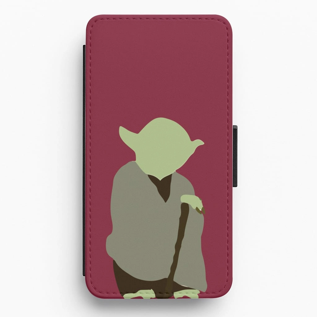Creative Pattern Yoda Faceless Flip / Wallet Phone Case