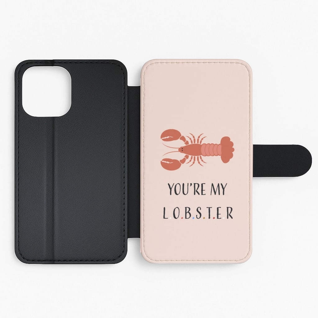 Clear Frame You're My Lobster Flip / Wallet Phone Case