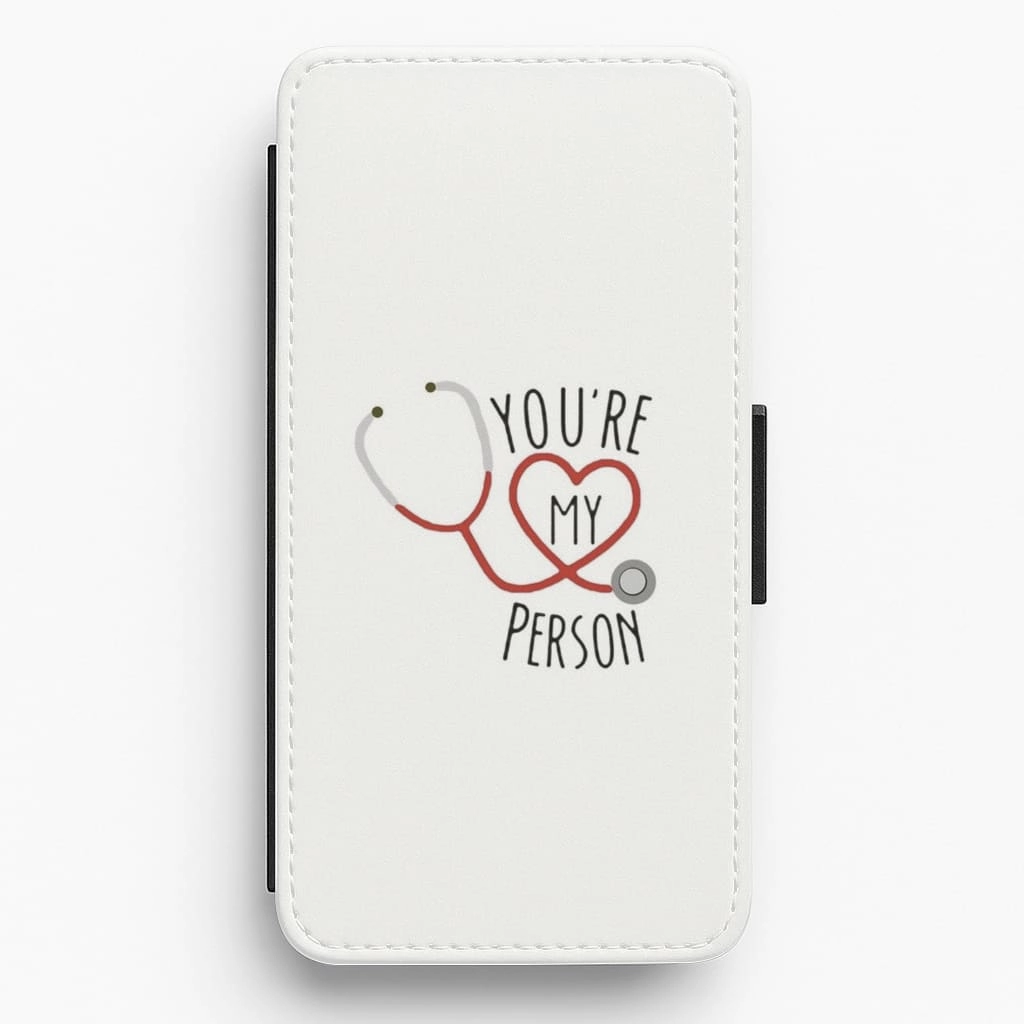 You're My Person - Grey's Flip / Wallet Phone Case Comfort Use