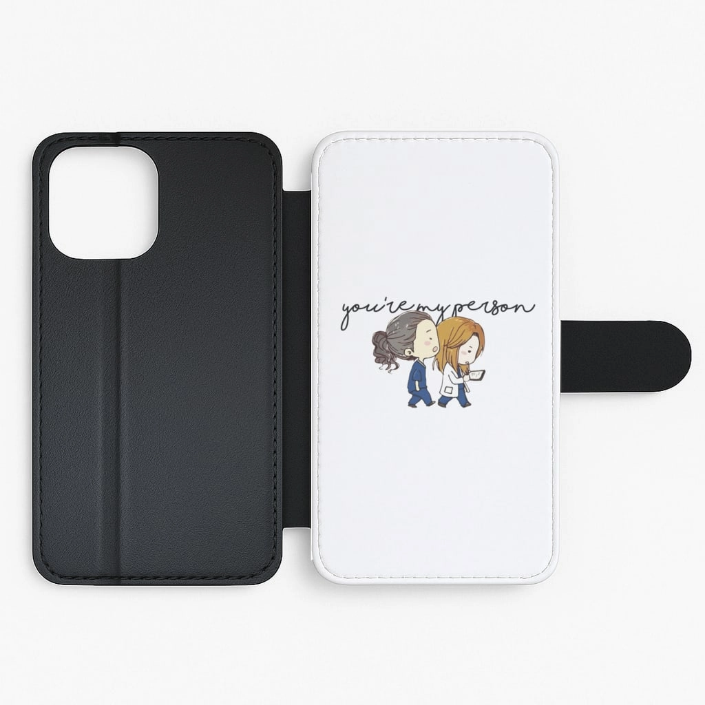 You're My Person Cartoon - Grey's Flip / Wallet Phone Case Stylish Choice