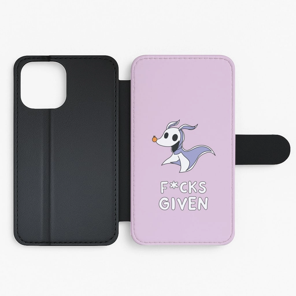 Comfort Finish Hybrid Detail Zero F*cks Flip / Wallet Phone Case