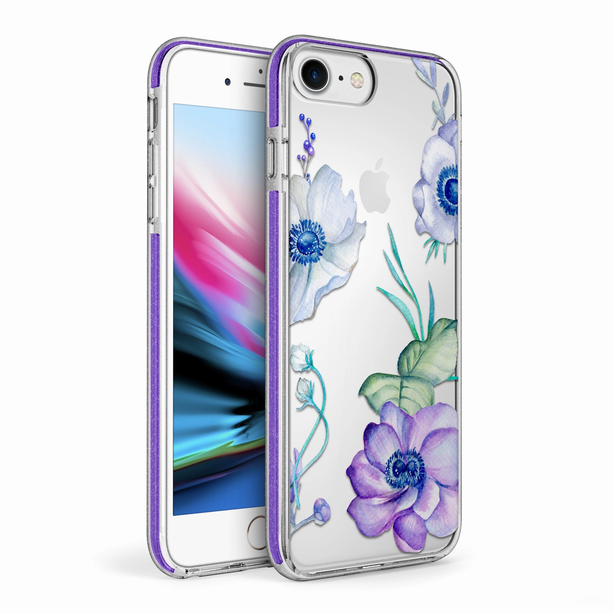 ZIZO DIVINE Series iPhone SE (3rd and 2nd gen)/8/7 Case - Lilac Hybrid Surface Layer Soft Protection Layer