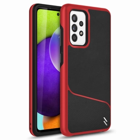Premium Texture Layer Light Edge ZIZO DIVISION Series Galaxy A52 5G Case - Black & Red