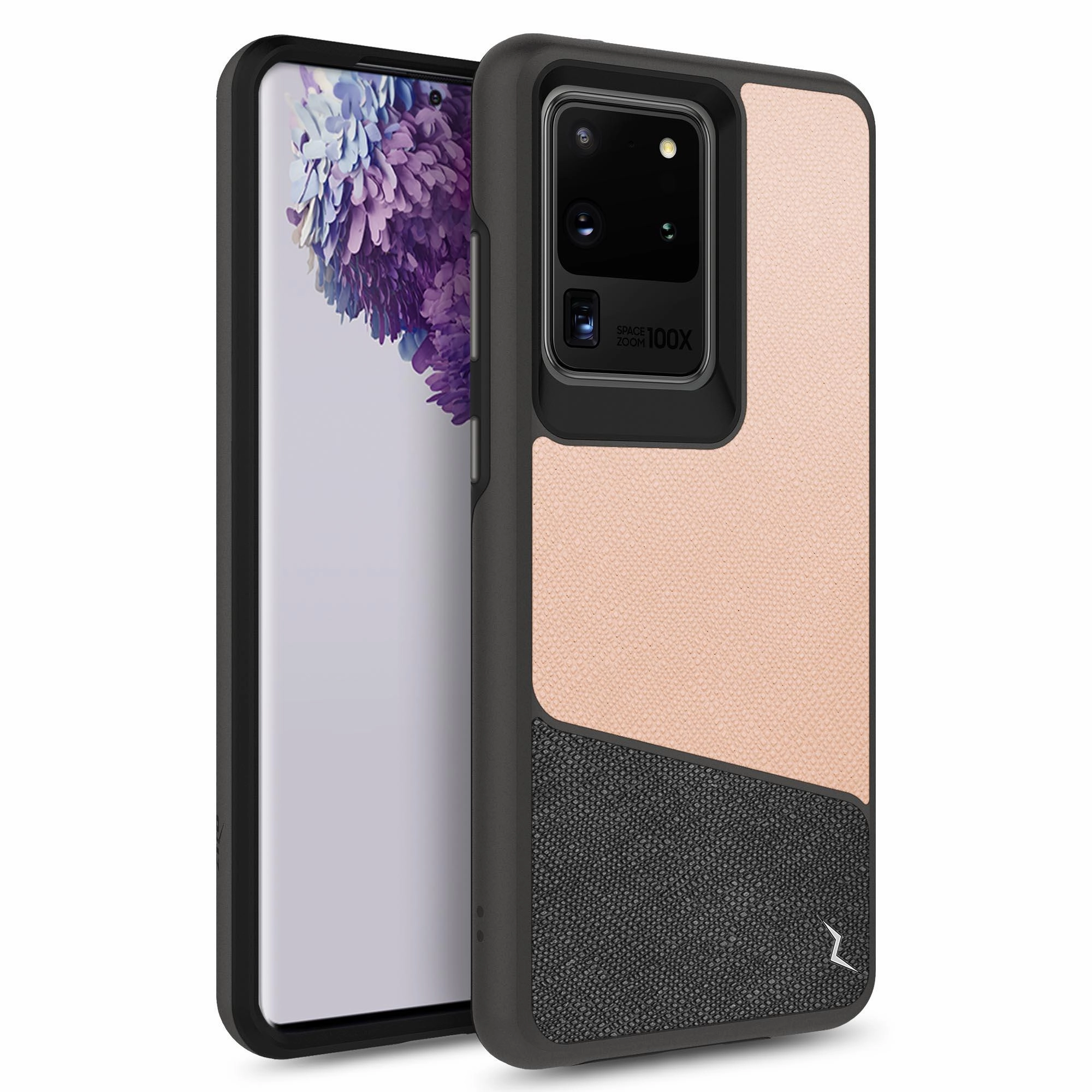 ZIZO DIVISION Series Galaxy S20 Ultra Case - Saffiano Blush Edge Shield Smooth Craft